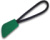 10 ks príveskov na zips - Result, farba - kelly green, veľkosť - Onesize
