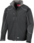 3-vrstvová softshellová bunda "IceFell" s kapucňou - Result, farba - all black, veľkosť - 3XL