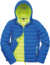 Pánska prešívaná bunda "SnowBird" - Result, farba - ocean blue/lime, veľkosť - 3XL