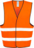Bezpečnostná vesta - Result, farba - fluorescent orange, veľkosť - S/M