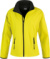Dámska 2-vrstvová softshellová bunda "Printable" - Result, farba - yellow/black, veľkosť - M