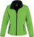 Dámska 2-vrstvová softshellová bunda "Printable" - Result, farba - vivid green/black, veľkosť - M