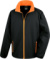 Pánska 2-vrstvová softshellová bunda "Printable" - Result, farba - black/orange, veľkosť - 3XL