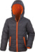 Detská prešívaná bunda - Result, farba - black/orange, veľkosť - XXS