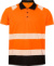 Bezpečnostné polokošeľa - Result, farba - fluorescent orange/black, veľkosť - S/M