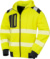 Bezpečnostná mikina s kapucňou - Result, farba - fluorescent yellow/black, veľkosť - XL