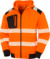 Bezpečnostná mikina s kapucňou - Result, farba - fluorescent orange/black, veľkosť - L