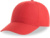 6-panelová baseballová šiltovka - Atlantis, farba - red, veľkosť - Onesize