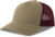 5-panelová šiltovka typu Trucker - Atlantis, farba - khaki/burgundy, veľkosť - Onesize