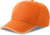 5-panelová šiltovka so sendvičovým šiltom - Atlantis, farba - orange/white, veľkosť - Onesize