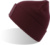 Pletená čiapka s nášivkou - Atlantis, farba - burgundy, veľkosť - Onesize