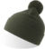 Pletená čiapka s brmbolcom - Atlantis, farba - olive, veľkosť - Onesize