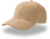 6-panelová šiltovka z bavlneného kepra - Atlantis, farba - khaki, veľkosť - Onesize