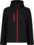 3-vrstvová softshellová bunda s kapucňou "Venturer" - Regatta, farba - black/classic red, veľkosť - 3XL