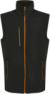 2-vrstvová softshellová vesta "Navigate" - Regatta, farba - black/orange pop, veľkosť - 3XL