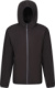 Fleecová bunda "Navigate" so štruktúrovanou kapucňou - Regatta, farba - black/seal grey, veľkosť - 3XL
