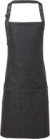 Denimová záster s náprsenkou - Premier, farba - black denim, veľkosť - Onesize
