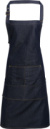 Denimová záster s náprsenkou - Premier, farba - indigo denim, veľkosť - Onesize