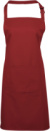 Zástera s náprsenkou a predným vreckom "Colours" - Premier, farba - burgundy, veľkosť - Onesize