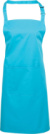 Zástera s náprsenkou a predným vreckom "Colours" - Premier, farba - turquoise, veľkosť - Onesize