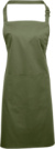 Zástera s náprsenkou a predným vreckom "Colours" - Premier, farba - olive, veľkosť - Onesize