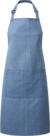 Zástera s náprsenkou a predným vreckom "Colours" - Premier, farba - blue denim, veľkosť - Onesize