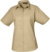 Popelínová blúzka s krátkym rukávom - Premier, farba - khaki, veľkosť - 22_4XL