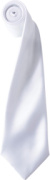 Saténová kravata „Colours“ - Premier, farba - white, veľkosť - Onesize