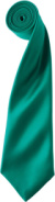 Saténová kravata „Colours“ - Premier, farba - emerald, veľkosť - Onesize
