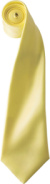 Saténová kravata „Colours“ - Premier, farba - lemon, veľkosť - Onesize