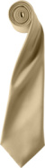 Saténová kravata „Colours“ - Premier, farba - khaki, veľkosť - Onesize