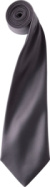 Saténová kravata „Colours“ - Premier, farba - dark grey, veľkosť - Onesize