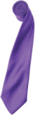 Saténová kravata „Colours“ - Premier, farba - rich violet, veľkosť - Onesize