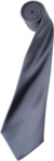 Saténová kravata „Colours“ - Premier, farba - steel, veľkosť - Onesize