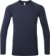 Pánske tričko s dlhým rukávom - Premier, farba - navy heather, veľkosť - 3XL