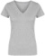 Dámske tričko X.O s V-výstrihom - Promodoro, farba - heather grey, veľkosť - XXL