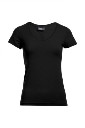 Dámske tričko Slim Fit s výstrihom do V