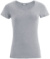 Dámske tričko Slim Fit s výstrihom do V - Promodoro, farba - sports grey, veľkosť - XS