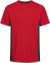 Unisex kontrastné pracovné tričko - EXCD - Promodoro, farba - fire red/charcoal, veľkosť - 3XL
