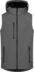 Pánska 3-vrstvová softshellová vesta - Promodoro, farba - steel grey, veľkosť - 5XL