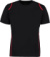 Kontrastné tričko Cooltex® - Kustom Kit, farba - black/red, veľkosť - XXL