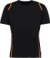 Kontrastné tričko Cooltex® - Kustom Kit, farba - black/fluorescent orange, veľkosť - M