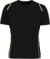 Kontrastné tričko Cooltex® - Kustom Kit, farba - black/fluorescent lime, veľkosť - XL