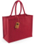 Jutová nákupná taška "Classic" - Westford Mill, farba - red/red, veľkosť - Onesize