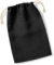 Jutové vrecúško so sťahovacou šnúrkou - Westford Mill, farba - black/natural, veľkosť - M