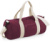 Okrúhla športová taška - Bag Base, farba - burgundy/off white, veľkosť - Onesize