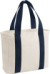Plátená taška "Edit Tote" - Bag Base, farba - natural/navy, veľkosť - Onesize