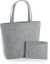 Plstená nákupná taška - Bag Base, farba - grey melange, veľkosť - Onesize