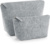 Plstená kozmetická taška - Bag Base, farba - grey melange, veľkosť - S