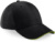 6-panelová šiltovka „Athleisure“ so sendvičovým šiltom - Beechfield, farba - black/lime green, veľkosť - Onesize
